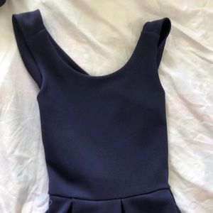 Navy blue skater dress